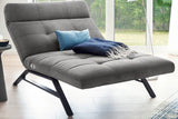 KAWOLA Doppelliege AMERIVA Relaxliege Maxi Velvet grau