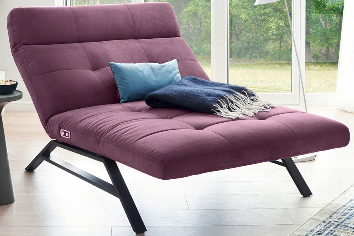 KAWOLA Doppelliege AMERIVA Relaxliege Maxi Velvet purple