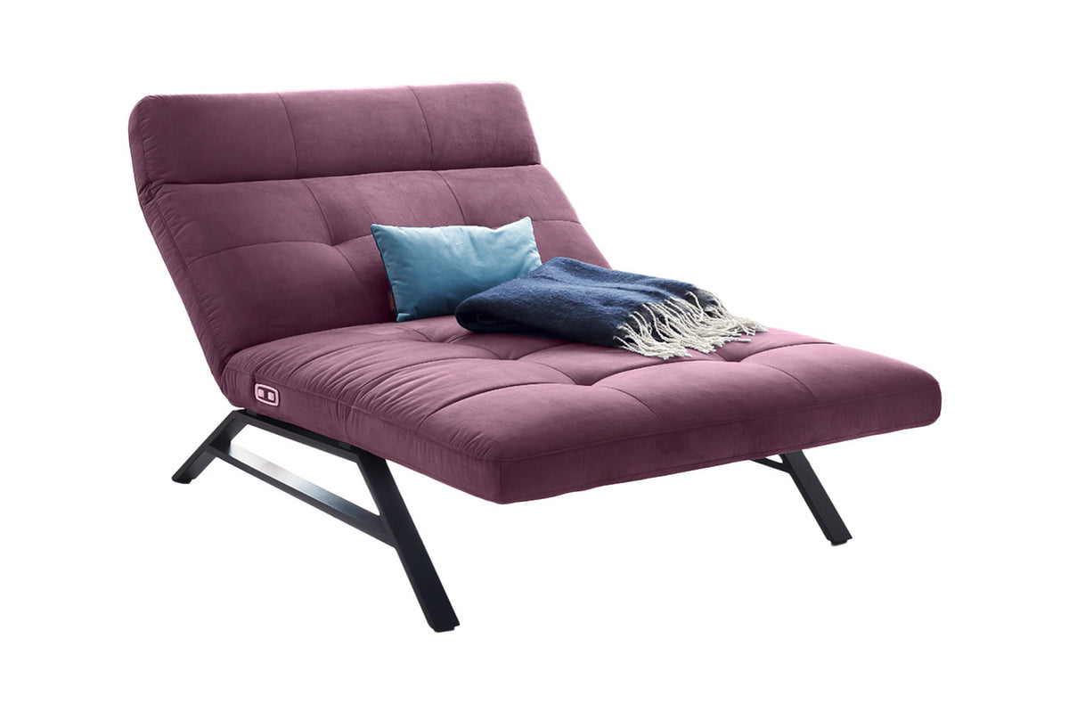 KAWOLA Doppelliege AMERIVA Relaxliege Maxi Velvet purple
