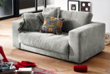 KAWOLA Doppelsessel MADELINE Loveseat Cord hellgrau