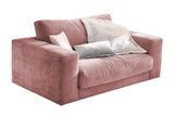 KAWOLA Doppelsessel MADELINE Loveseat Cord rosa