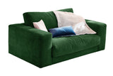 KAWOLA Doppelsessel MADELINE Loveseat Cord smaragd