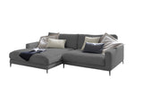 KAWOLA Ecksofa CARA Sofa Cord grau