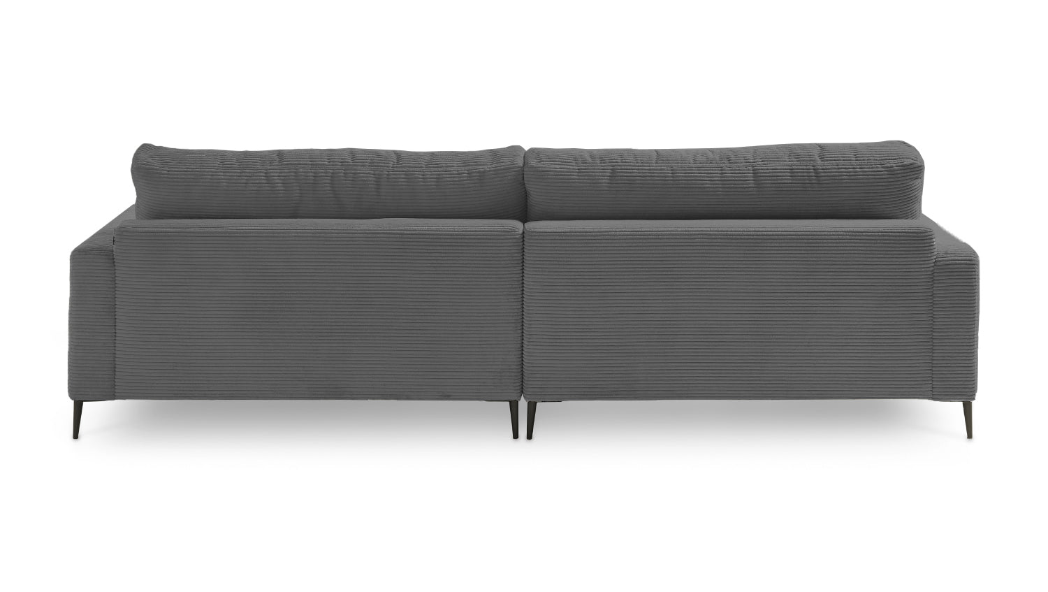 KAWOLA Ecksofa CARA Sofa Cord grau