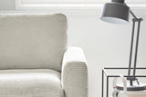 KAWOLA Ecksofa CARA Sofa Cord hellgrau