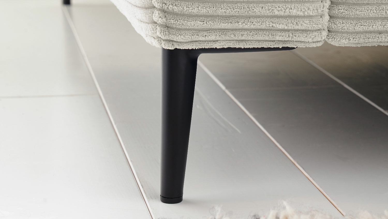 KAWOLA Ecksofa CARA Sofa Cord hellgrau