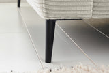 KAWOLA Ecksofa CARA Sofa Cord hellgrau