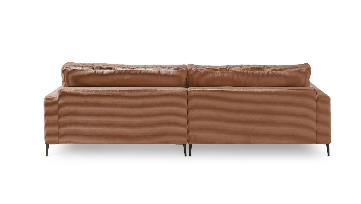 KAWOLA Ecksofa CARA Sofa Cord rost