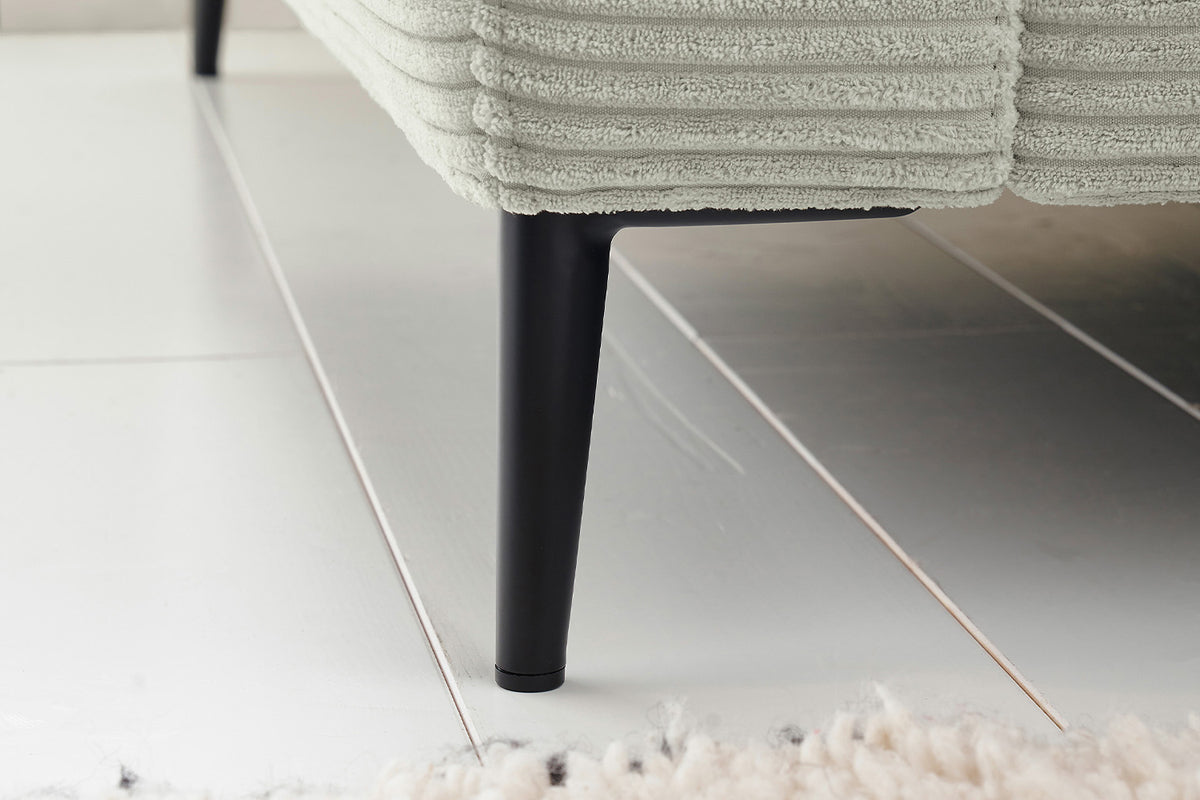 KAWOLA Ecksofa CARA Sofa Cord steingrau