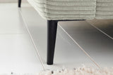KAWOLA Ecksofa CARA Sofa Cord steingrau