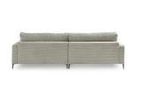 KAWOLA Ecksofa CARA Sofa Cord steingrau