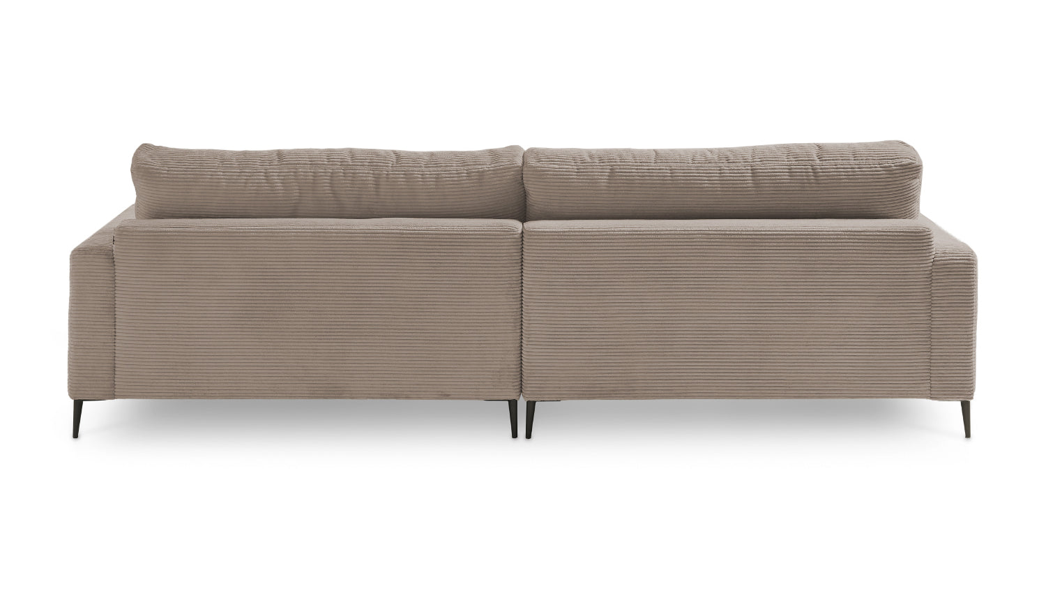 KAWOLA Ecksofa CARA Sofa Cord taupe