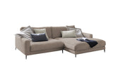 KAWOLA Ecksofa CARA Sofa Cord taupe