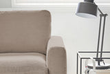KAWOLA Ecksofa CARA Sofa Cord taupe