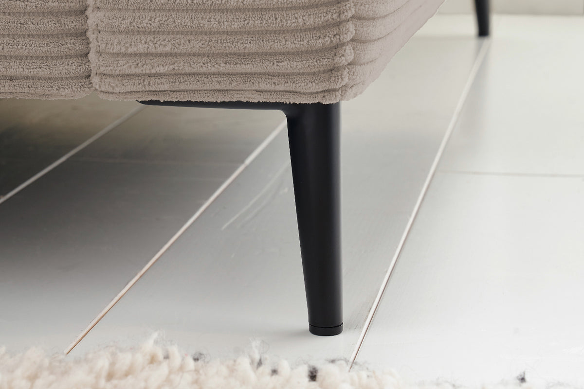 KAWOLA Ecksofa CARA Sofa Cord taupe
