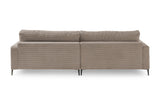 KAWOLA Ecksofa CARA Sofa Cord taupe