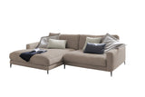 KAWOLA Ecksofa CARA Sofa Cord taupe