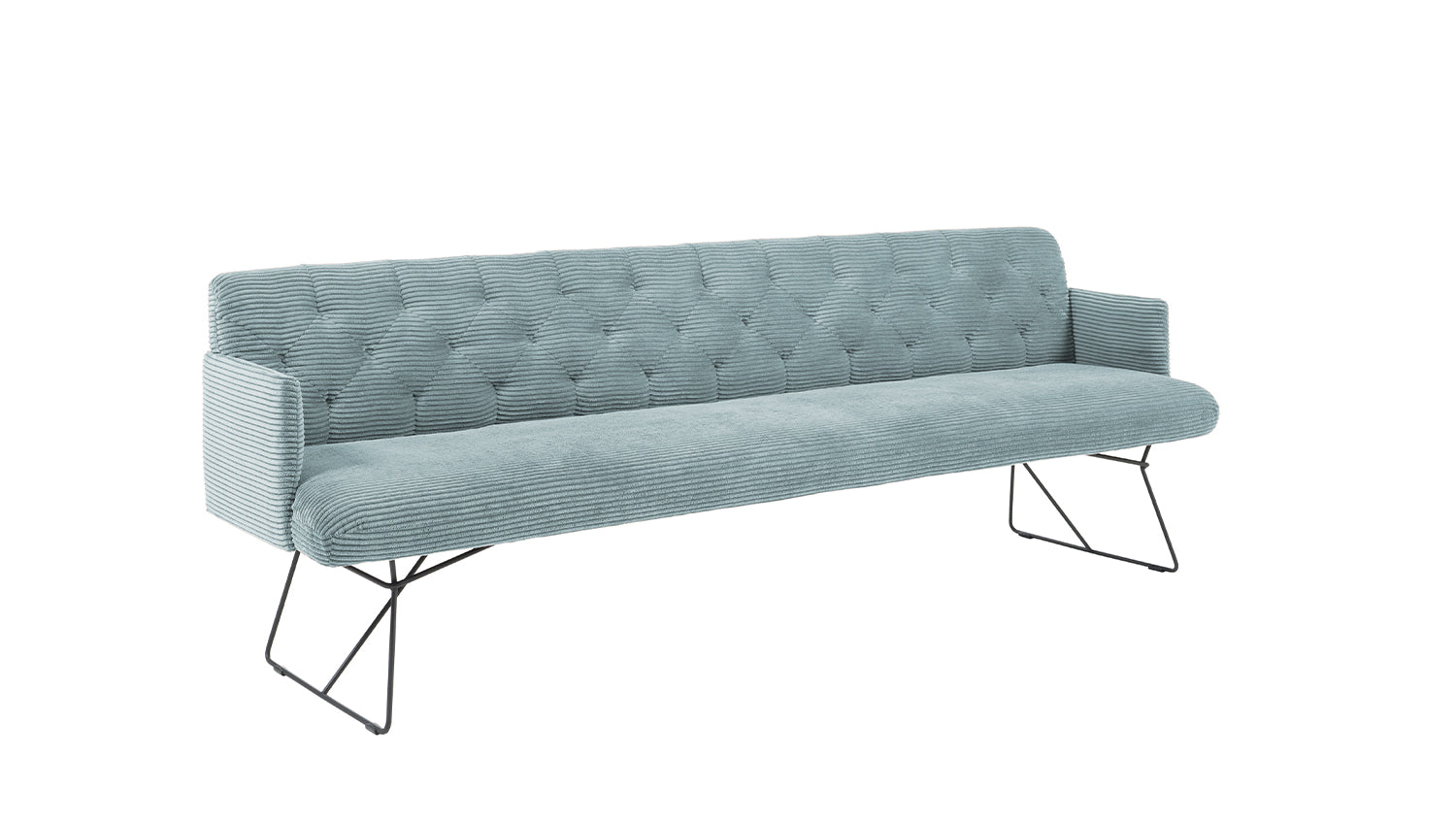 KAWOLA Esszimmerbank CHARME Cord hellblau