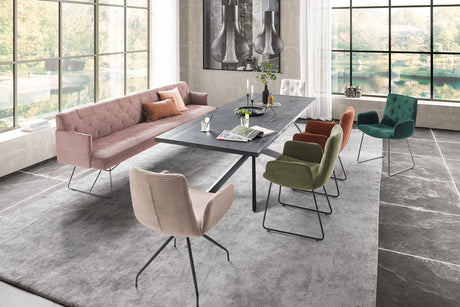 KAWOLA Esszimmerbank CHARME Cord rosa