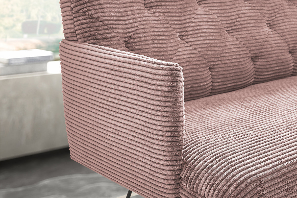 KAWOLA Esszimmerbank CHARME Cord rosa