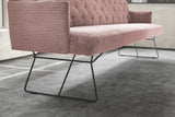 KAWOLA Esszimmerbank CHARME Cord rosa