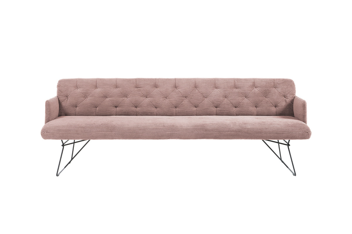 KAWOLA Esszimmerbank CHARME Cord rosa