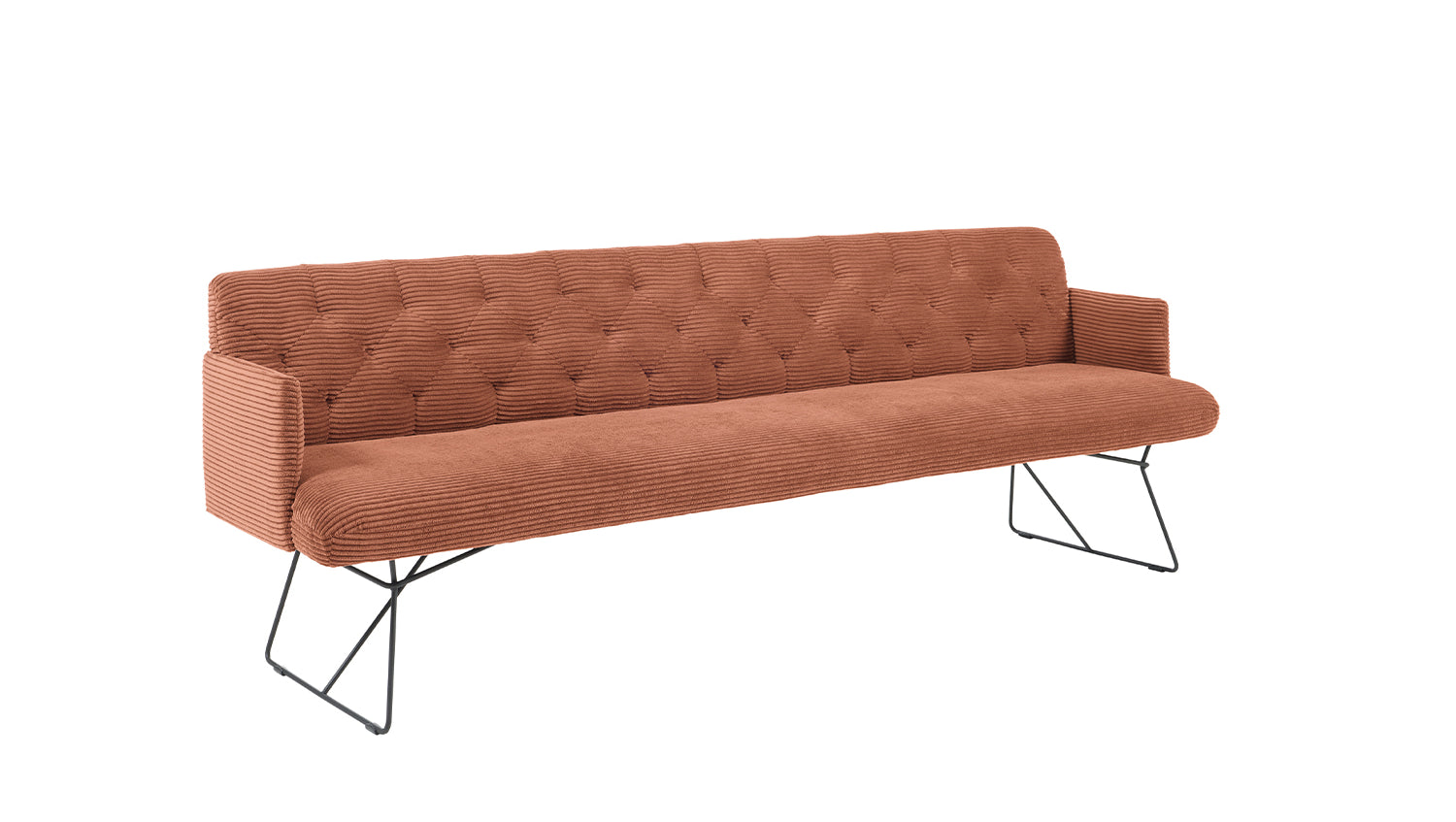 KAWOLA Esszimmerbank CHARME Cord rost