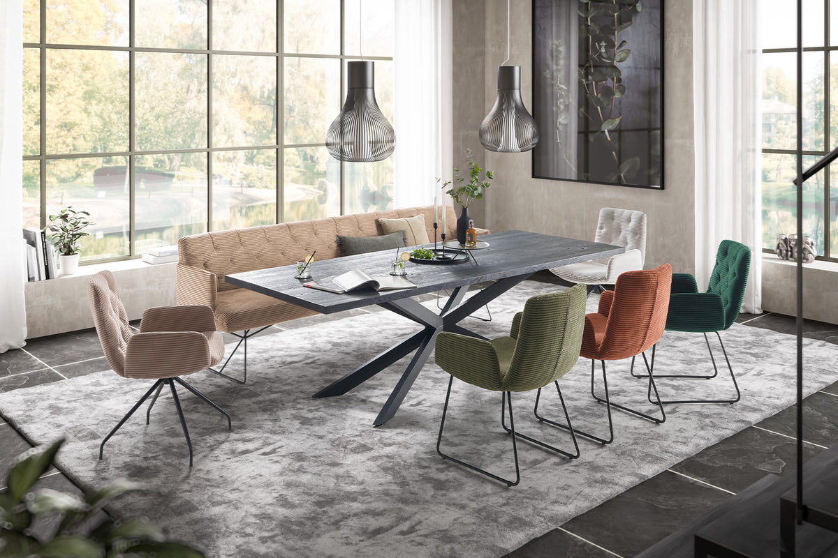KAWOLA Esszimmerbank CHARME Cord taupe