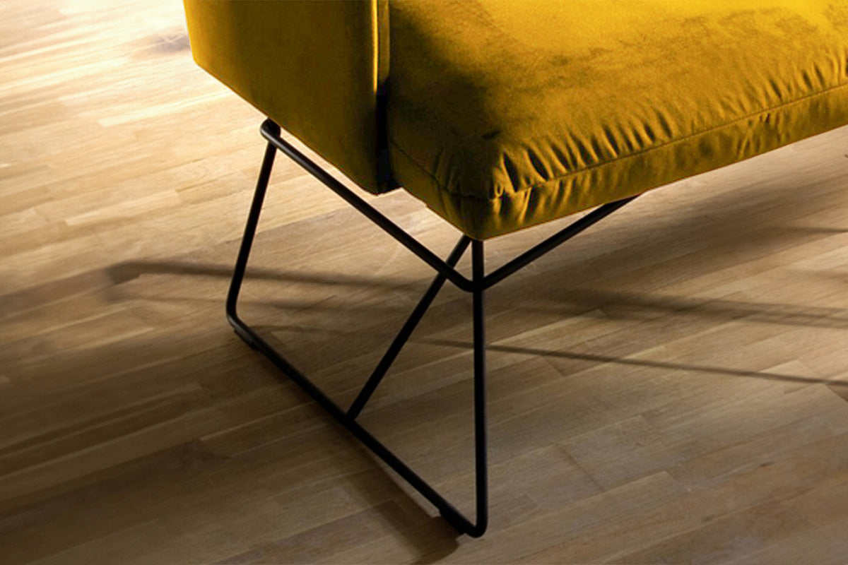 KAWOLA Esszimmerbank CHARME Velvet curry