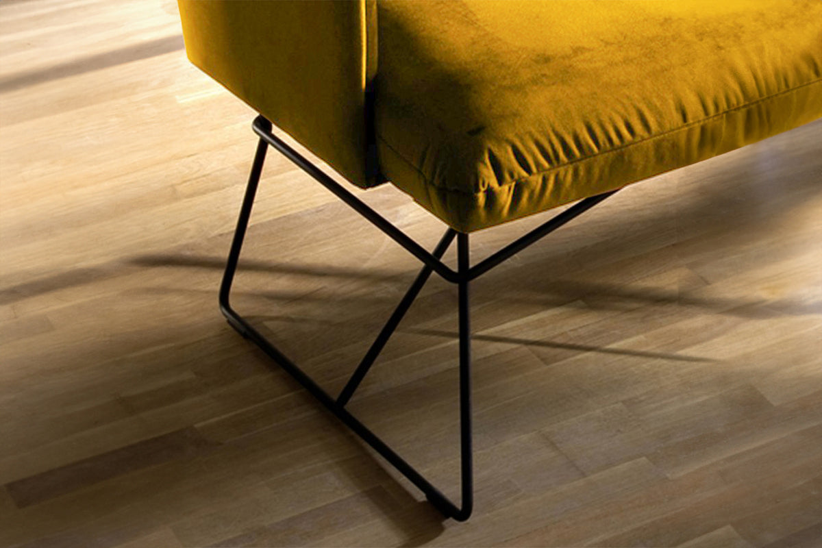 KAWOLA Esszimmerbank CHARME Velvet curry