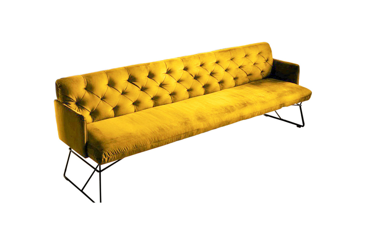 KAWOLA Esszimmerbank CHARME Velvet curry