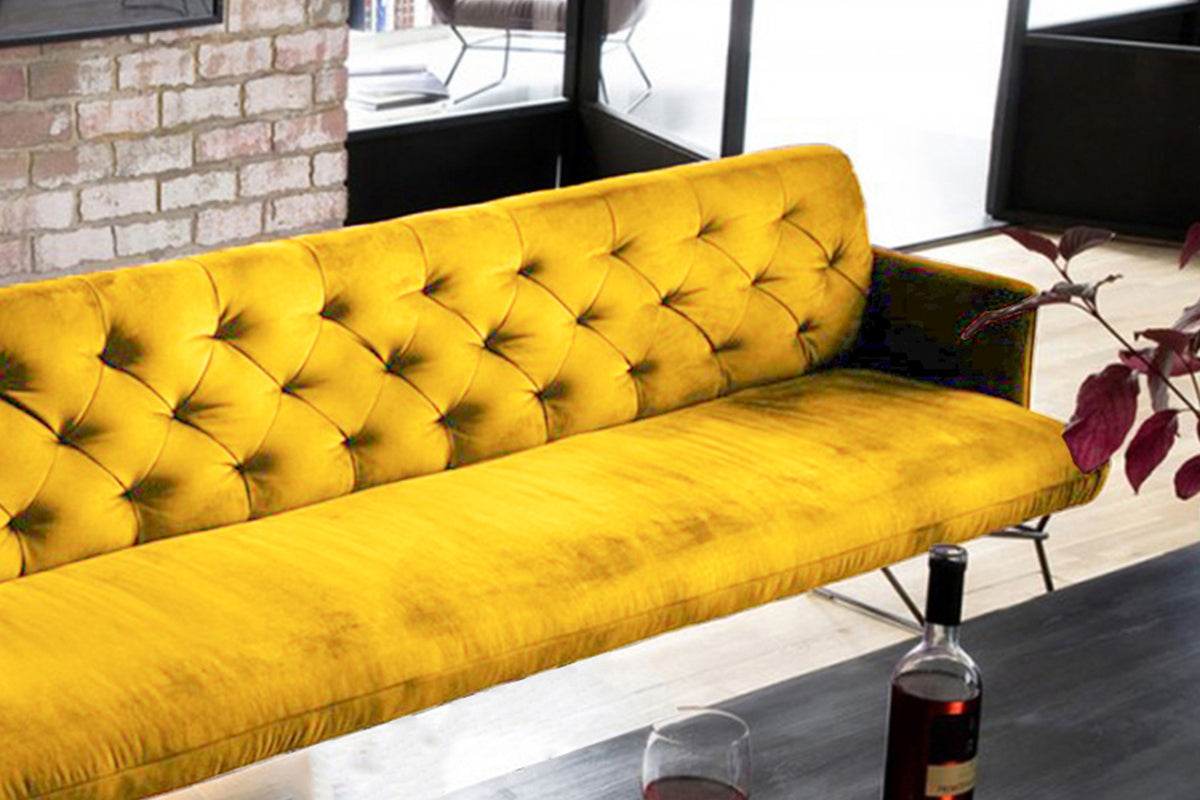 KAWOLA Esszimmerbank CHARME Velvet curry