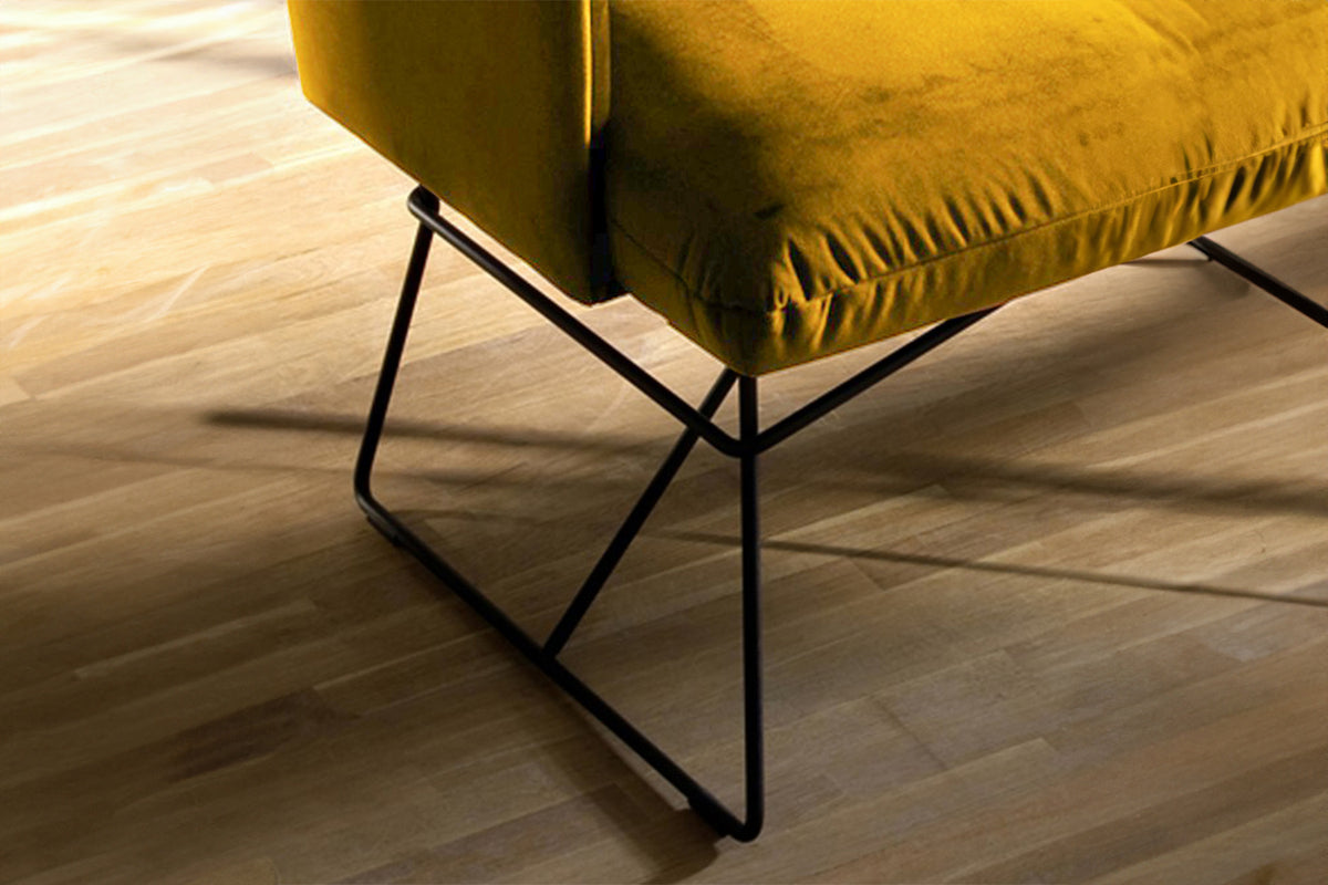 KAWOLA Esszimmerbank CHARME Velvet curry