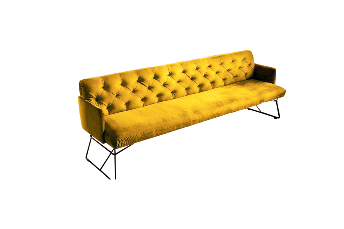 KAWOLA Esszimmerbank CHARME Velvet curry