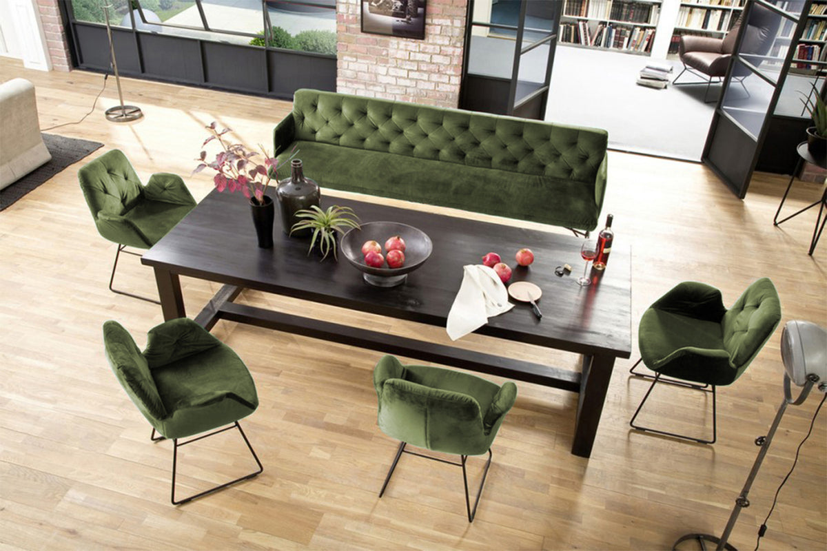 KAWOLA Esszimmerbank CHARME Velvet oliv