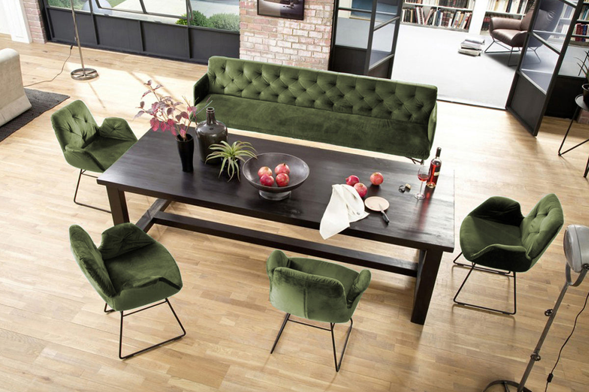 KAWOLA Esszimmerbank CHARME Velvet oliv