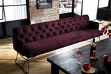 KAWOLA Esszimmerbank CHARME Velvet purple, 4-Sitzer