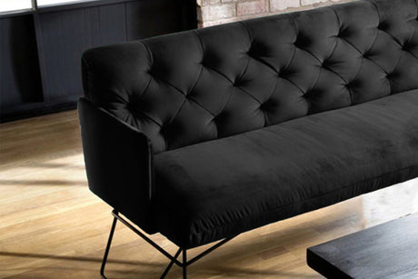 KAWOLA Esszimmerbank CHARME Velvet schwarz