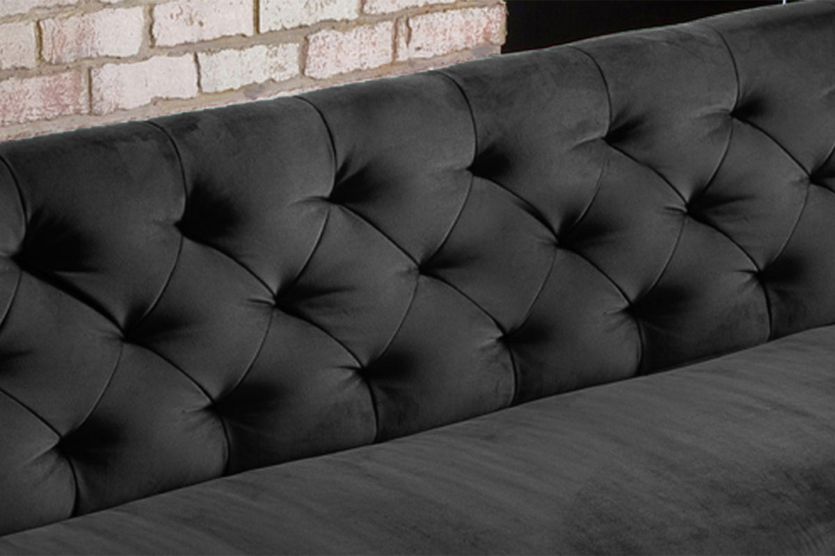 KAWOLA Esszimmerbank CHARME Velvet schwarz