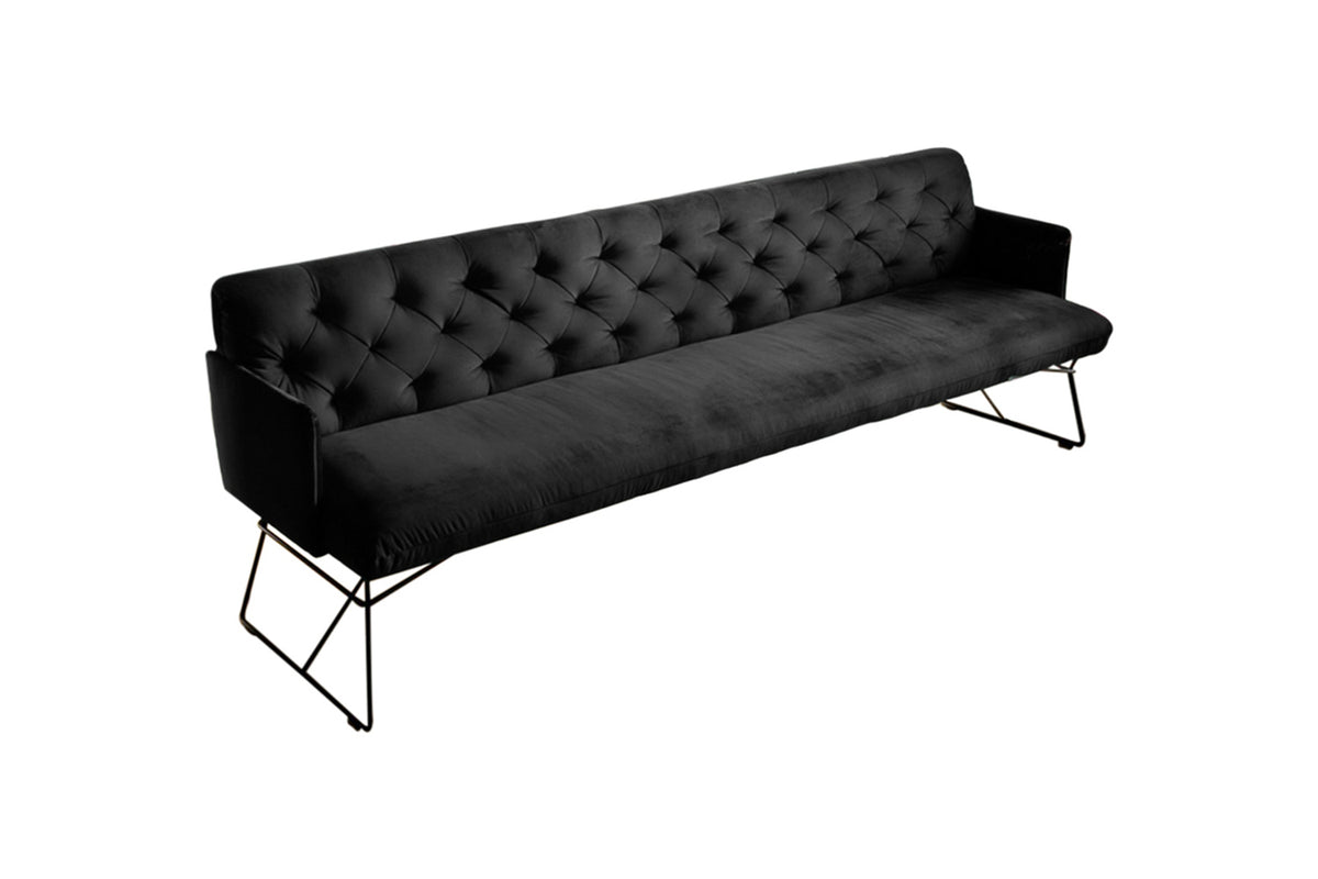 KAWOLA Esszimmerbank CHARME Velvet schwarz