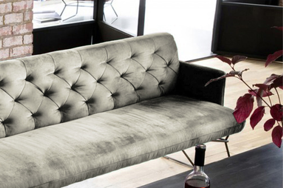 KAWOLA Esszimmerbank CHARME Velvet silber