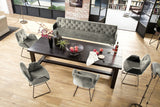 KAWOLA Esszimmerbank CHARME Velvet silber