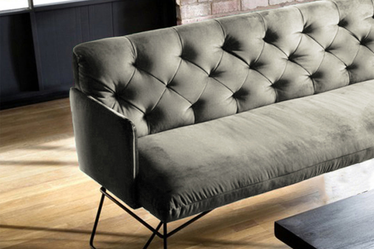 KAWOLA Esszimmerbank CHARME Velvet silber