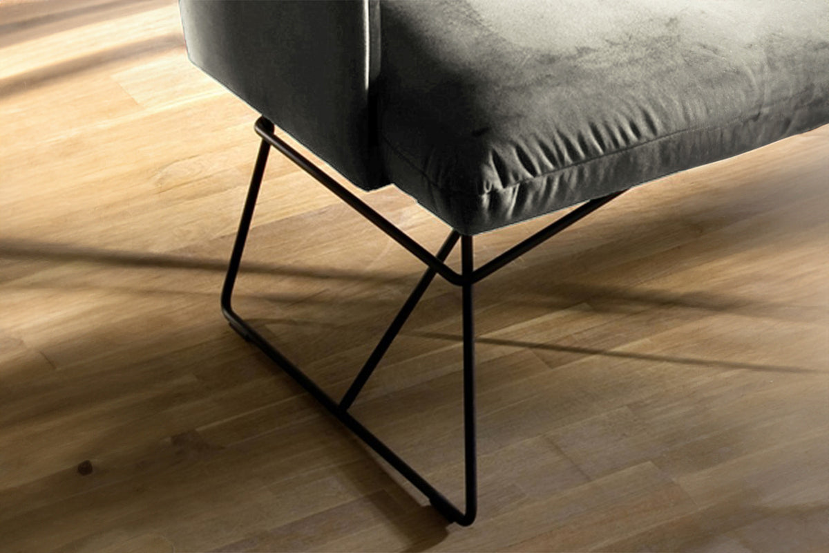 KAWOLA Esszimmerbank CHARME Velvet silber