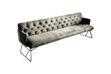 KAWOLA Esszimmerbank CHARME Velvet silber