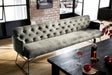 KAWOLA Esszimmerbank CHARME Velvet silber, 3-Sitzer