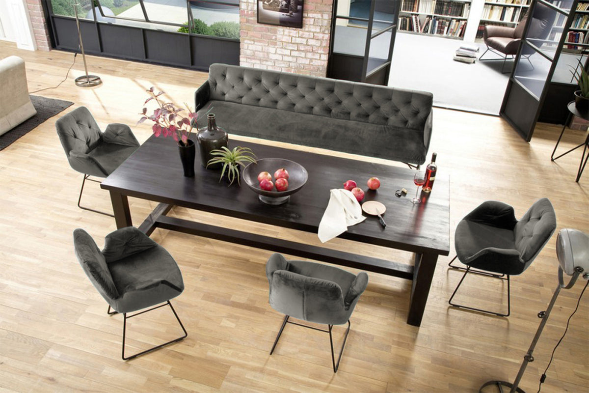 KAWOLA Esszimmerbank CHARME Velvet stone