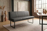 KAWOLA Esszimmerbank ELEEN Leder anthrazit, 2-Sitzer, 163 x 69