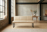 KAWOLA Esszimmerbank ELEEN Leder beige
