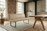 KAWOLA Esszimmerbank ELEEN Leder beige
